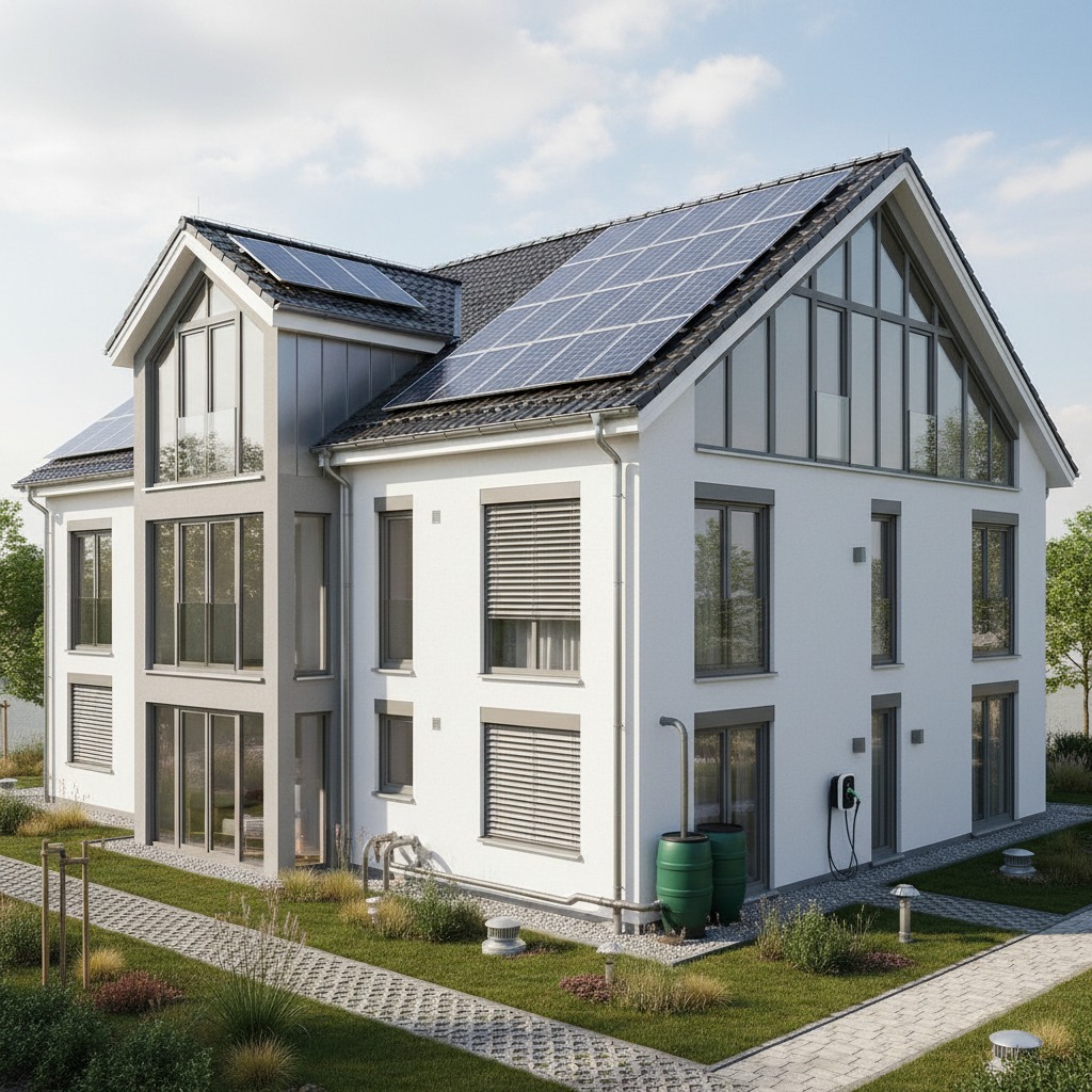 energetisch saniertes Wohngebäude